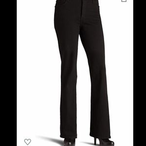 NYDJ SARAH Black Relaxed Bootcut Jeans 16